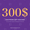 Electronic gift voucher for 300 €